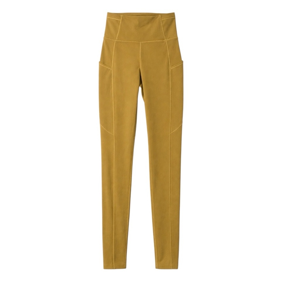 Lululemon Align High-Rise Leggings Mustard Gold Size 4 Yoga Athleisure Pockets